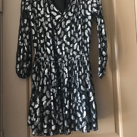 Metallic paisley print dress - Picture 4 of 5